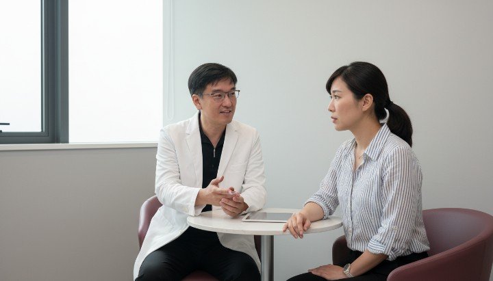 透過PRP皮膚治療分離出的自體血小板精華 利用PRP皮膚治療改善臉部凹洞與深層痘疤 吳紹琥醫師執行PRP皮膚治療促進膠原再生 PRP皮膚治療搭配微針改善毛孔與細紋細節