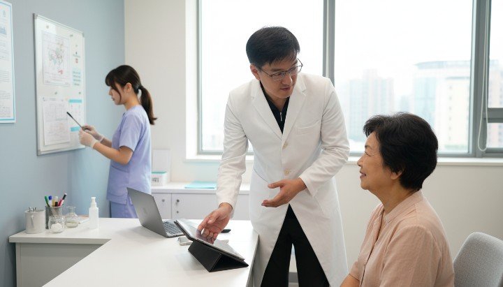 [SEGMENT]醫師展示衛福部系統確認醫學美容合法立案[/SEGMENT] [SEGMENT]掃描原廠藥劑確認符合醫學美容合法立案[/SEGMENT] [SEGMENT]患者檢視診所開業執照及醫學美容合法立案[/SEGMENT] [SEGMENT]專業醫師親自諮詢並落實醫學美容合法立案[/SEGMENT]