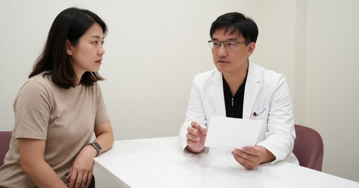 醫師吳紹琥分享胰島素型肥胖的解讀，背景為健康飲食圖示